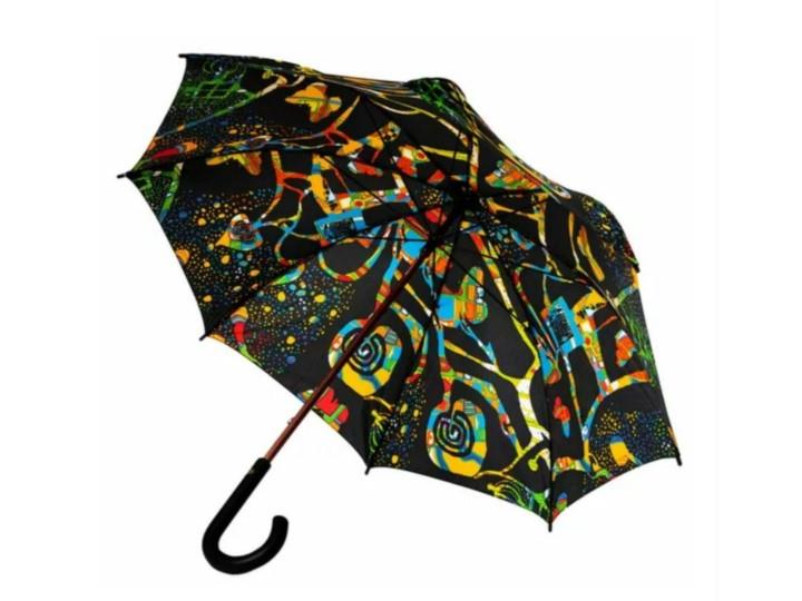 Hundertwasser Umbrella - Dunklebunt