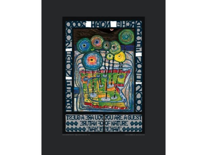 Hundertwasser Art Poster - Arche Noah 2000 (775aKL)