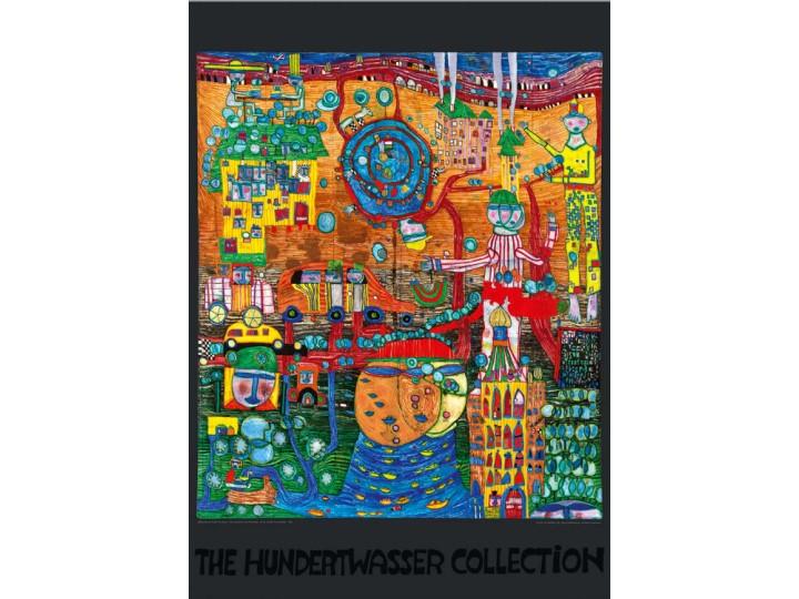 Hundertwasser Art Poster - The 30 Day Fax Painting (936)