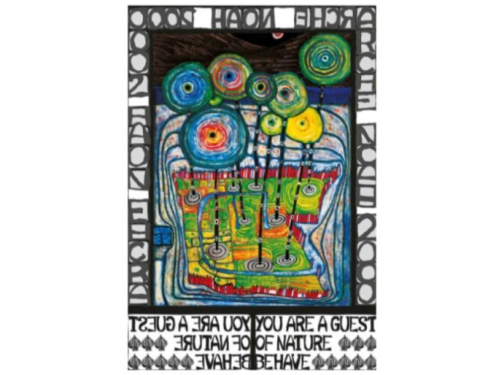 Hundertwasser Art Poster - Arch Noah 2000 (775A)