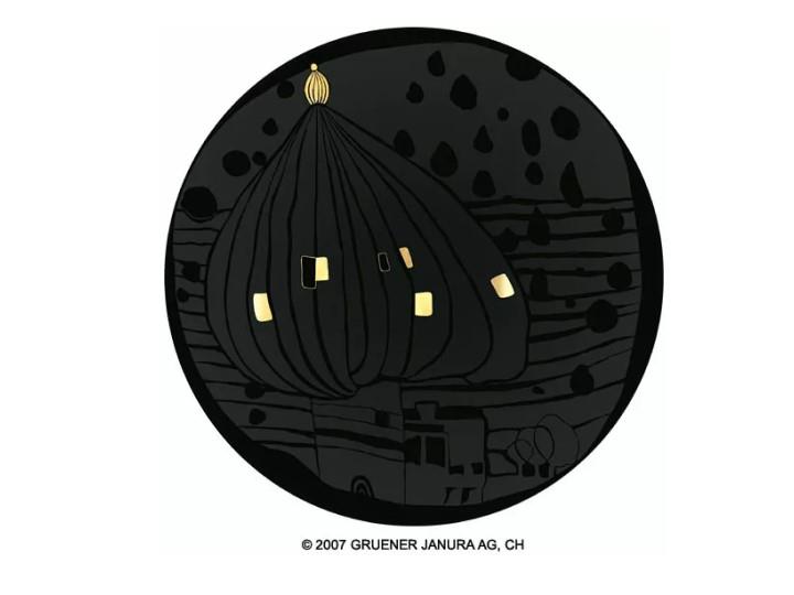 Hundertwasser Presentation Plate Onionraindome