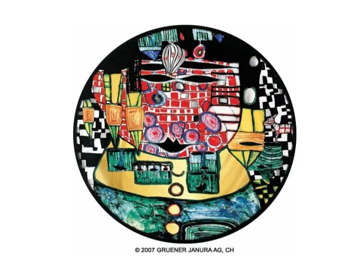 Hundertwasser Presentation Plate