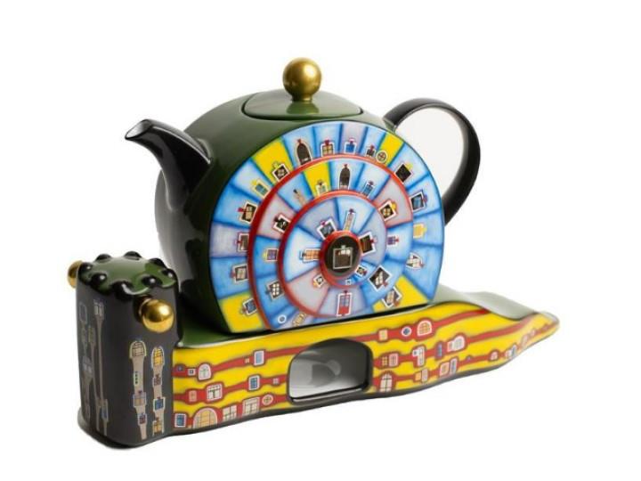 Hundertwasser Porcelain Object - Snail Teapot