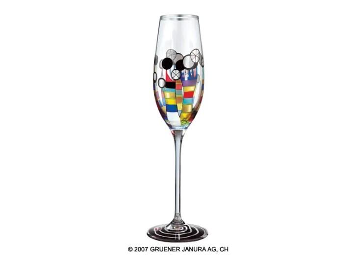 Hundertwasser Sparkling Glass Coral Flowers