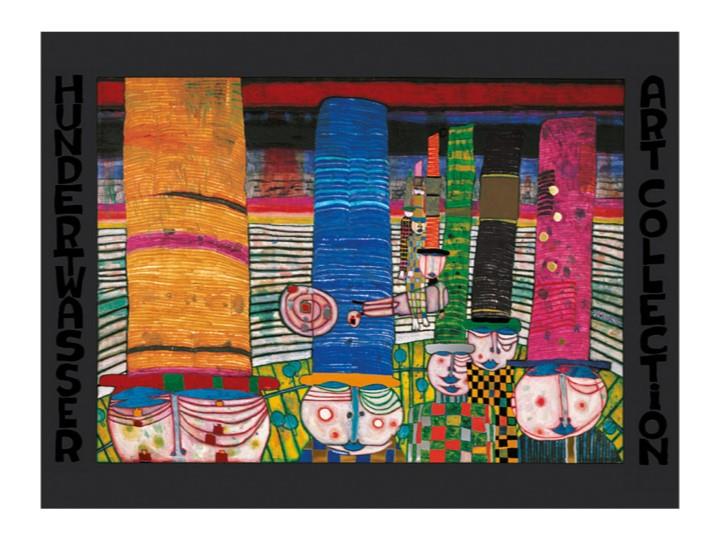 Hundertwasser Art Poster - Hats that Wear You (844)