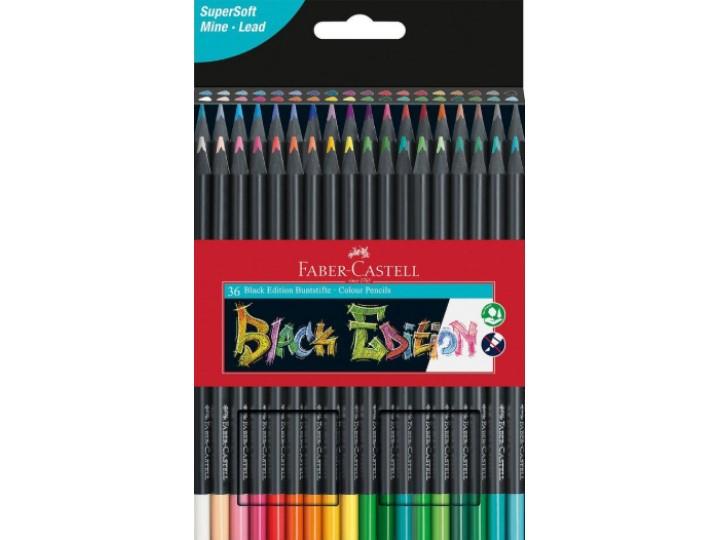 Faber Castell Black Edition Coloured Pencils 36pk