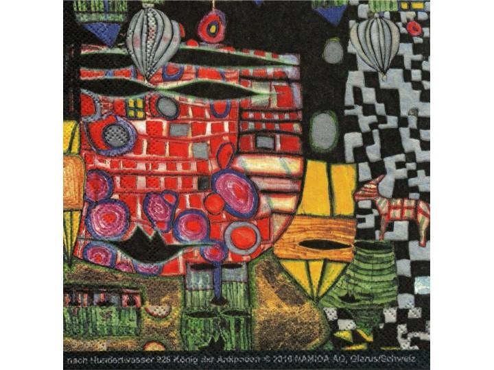 Hundertwasser Serviettes Antipode King (928)