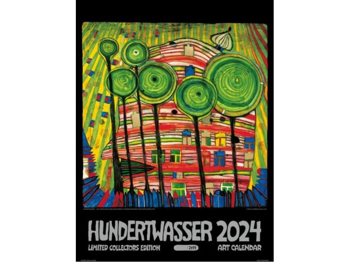 CLEARANCE - Hundertwasser Calendar 2024 Large Art