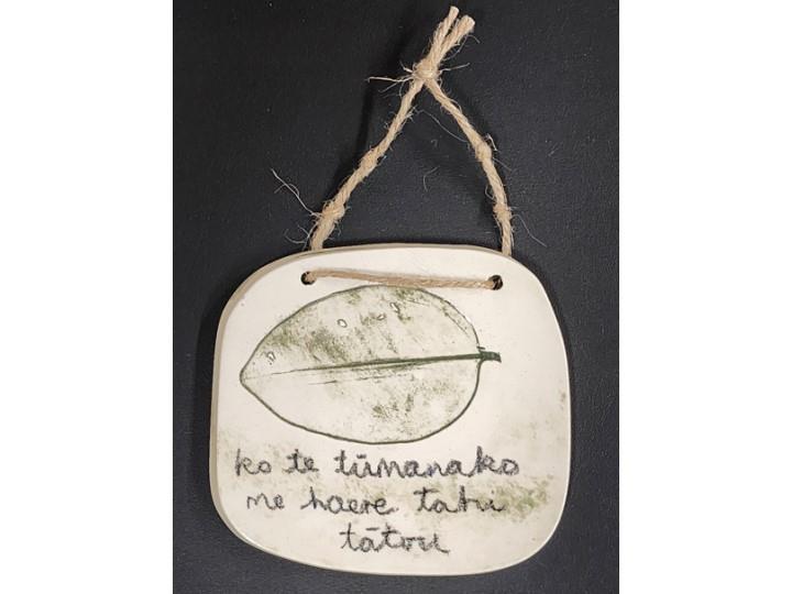 Wall Hanging Whakatauki Med A - Borrowed Earth