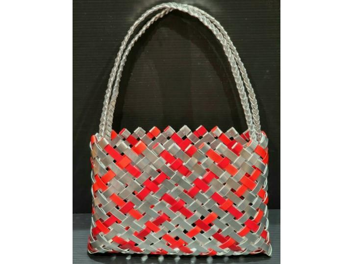 Anna Gedson Kete 12pt Red & Silver