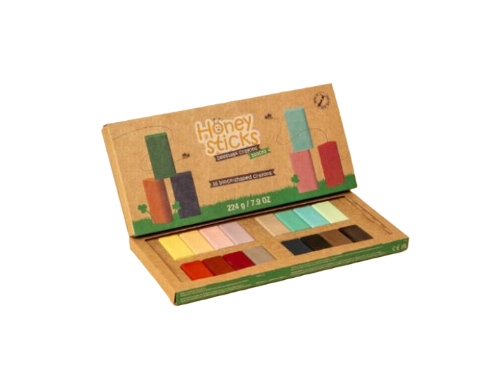 Honey Sticks Blocks Crayons 16pk