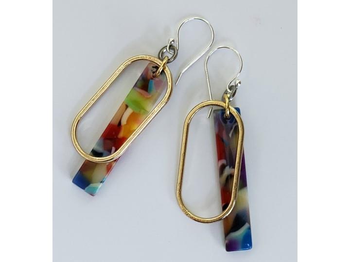 Duplex Resin Be Bold Drop - Earrings