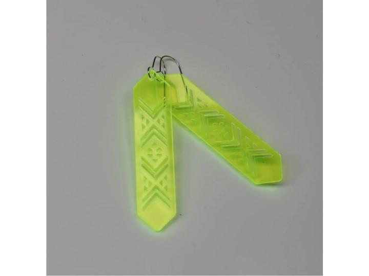 Taniko Neon Yellow Earrings