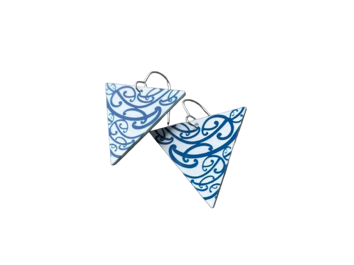 Papatunuku Blue Earrings - Nichola