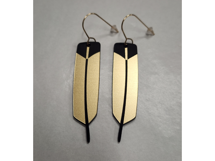 Raukura II Gold Earrrings - Nichola