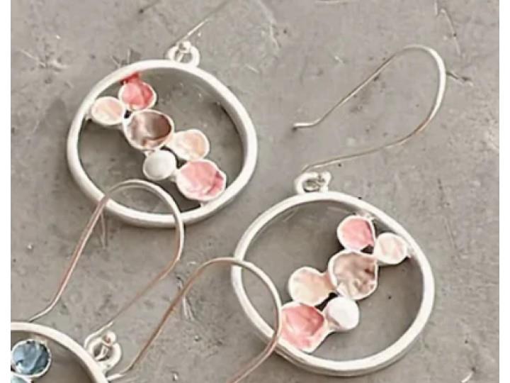 Blossom Circle Mary Pink - Earrings