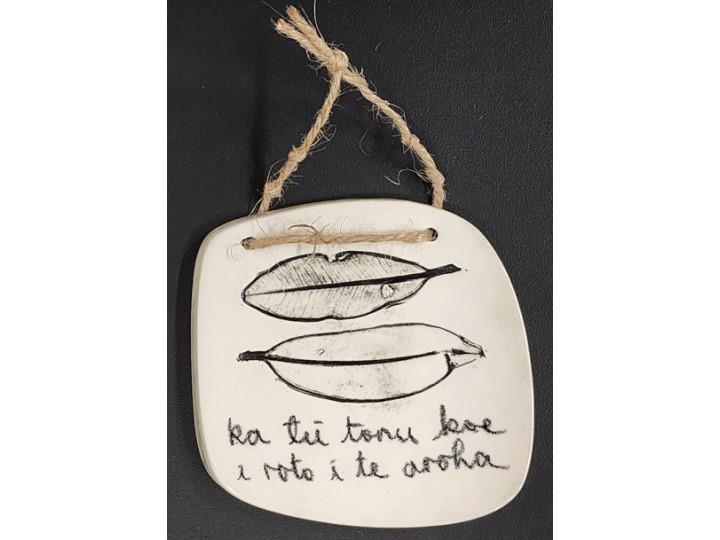 Wall Hanging Whakatauki Med B - Borrowed Earth