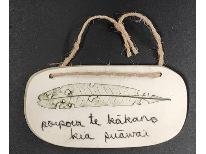 Wall Hanging Whakatauki Med F - Borrowed Earth