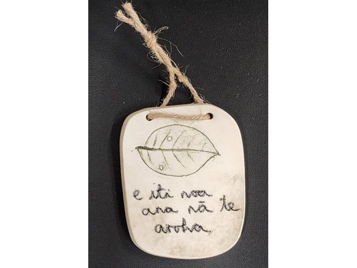 Wall Hanging Whakatauki Small C - Borrowed Earth
