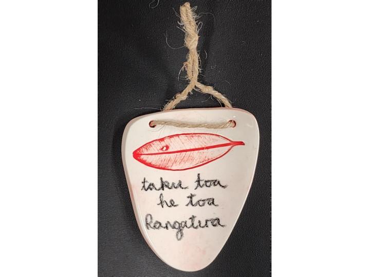 Wall Hanging Whakatauki Small E - Borrowed Earth