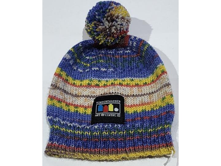 Hand Knitted Opal 3-6 months Hat Hundertwasser 422