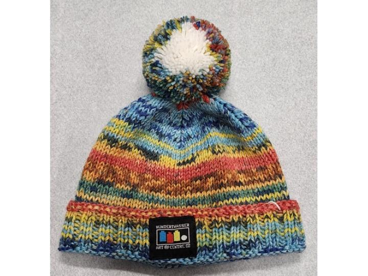 Hand Knitted Opal Child Hat Hundertwasser 988