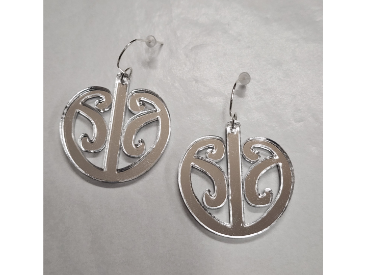 Mangopare Silver Mirror Earrings - Nichola