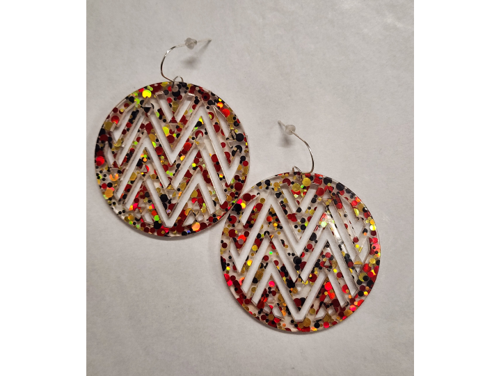 Mana Multi Glitter Earrings - Nichola