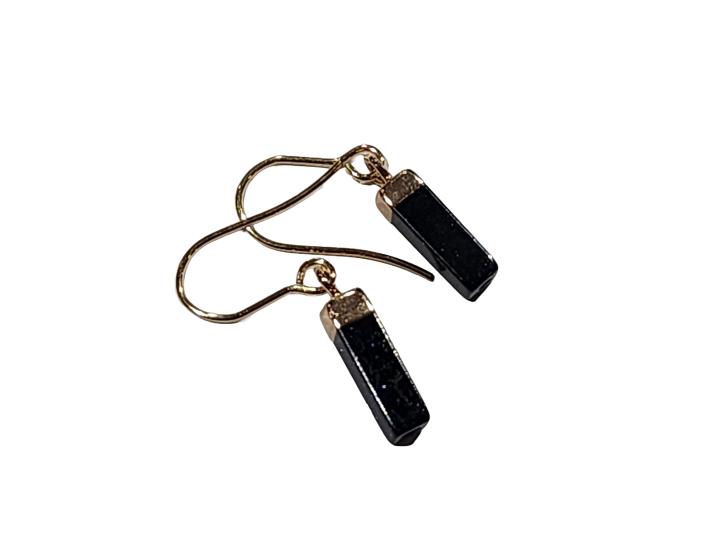 Iron Blue Sandstone Earrings