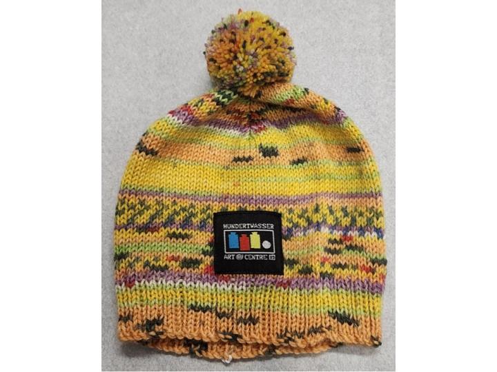 Hand Knitted Opal 3-6 months Hat Hundertwasser 894