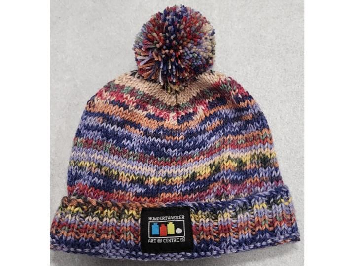 Hand Knitted Opal Child Hat Hundertwasser 808B
