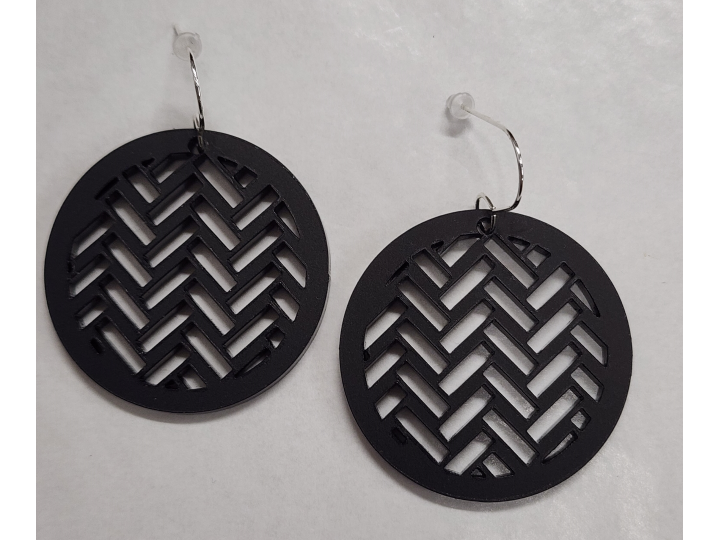 Taki Rua Circle Earrings Black - Nichola