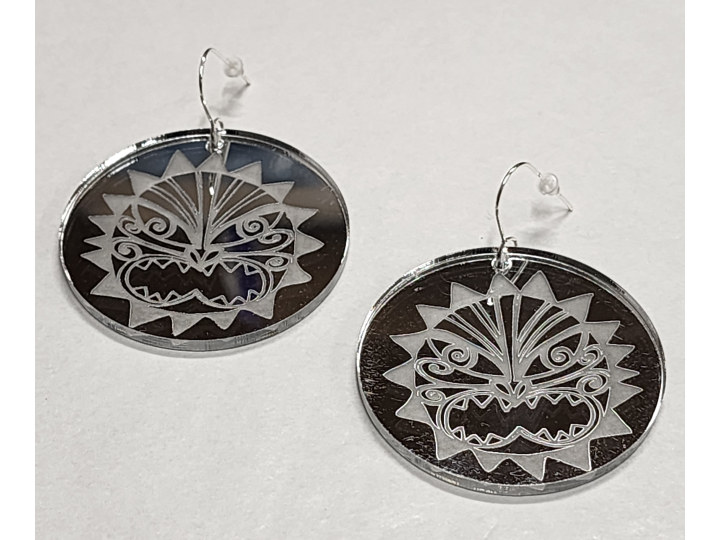 Te Ra Silver Earrings - Nichola