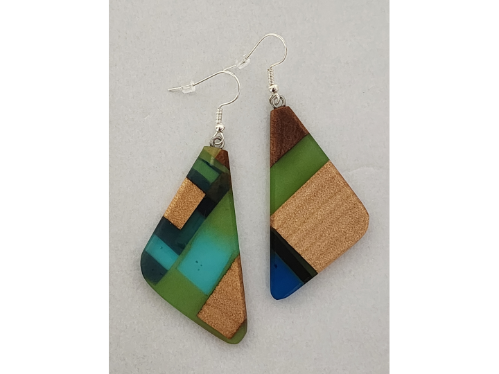 NZ Native Swamp Kauri Earrings OE