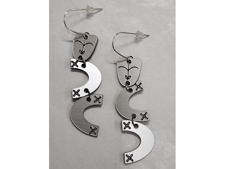 Matariki Ururangi Silver Earrings - Nichola