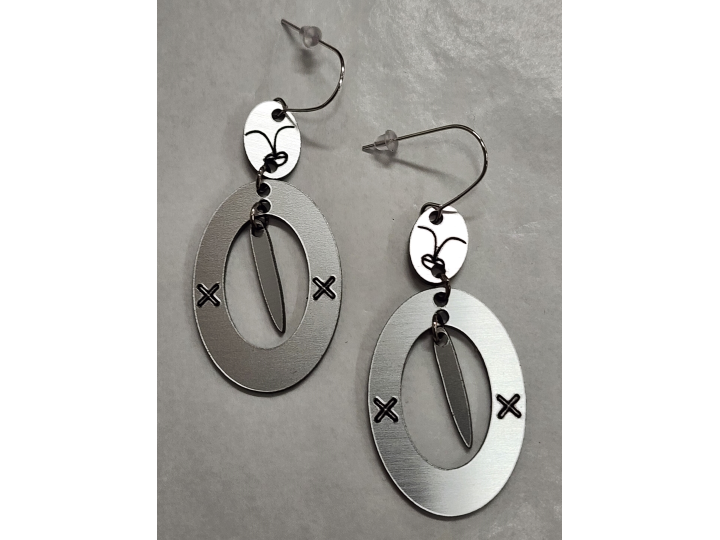 Matariki Waiti Silver Earrings - Nichola