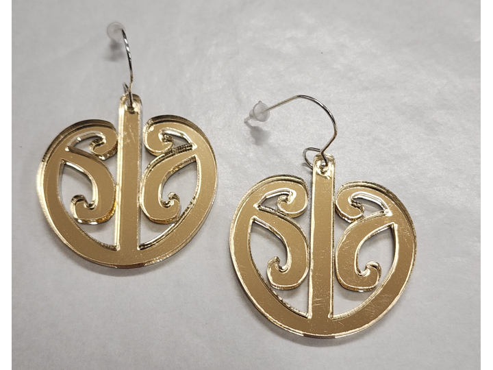 Mangopare Gold Mirror Earrings - Nichola