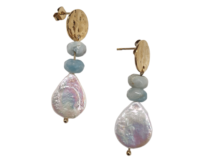 Ionian Pearl Stud Earrings
