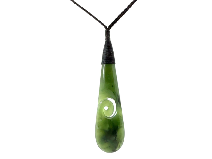 Pounamu Green Stone Koru Roimata Kahurangi