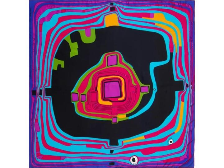 Silk Scarf/Foulard Hundertwasser - The Small Way
