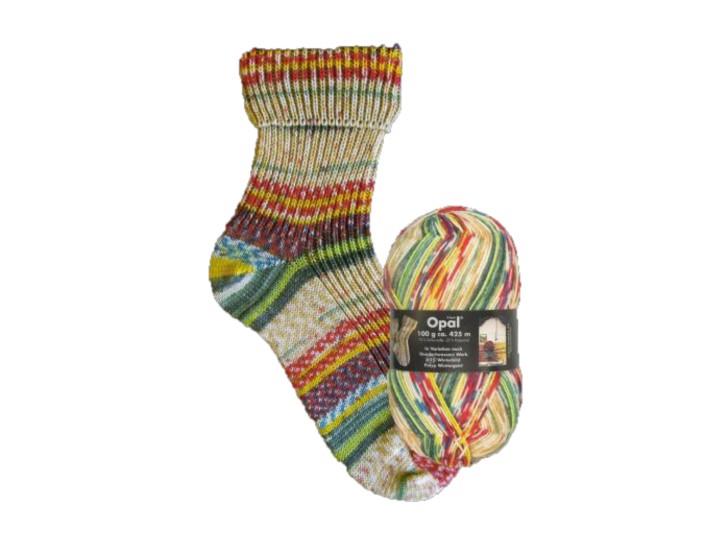 Opal Wool According to Hundertwasser II Winter Painting (625)