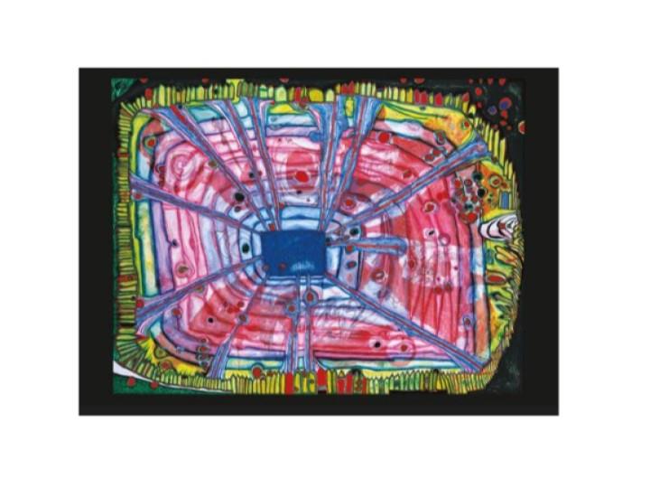 Hundertwasser Art Card (475) Rain Of Blood