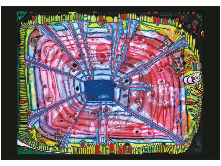 Rain Of Blood (475) - Hundertwasser Art Card