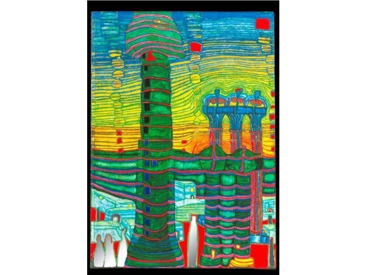 Hundertwasser Art Card(585) End Of Greece