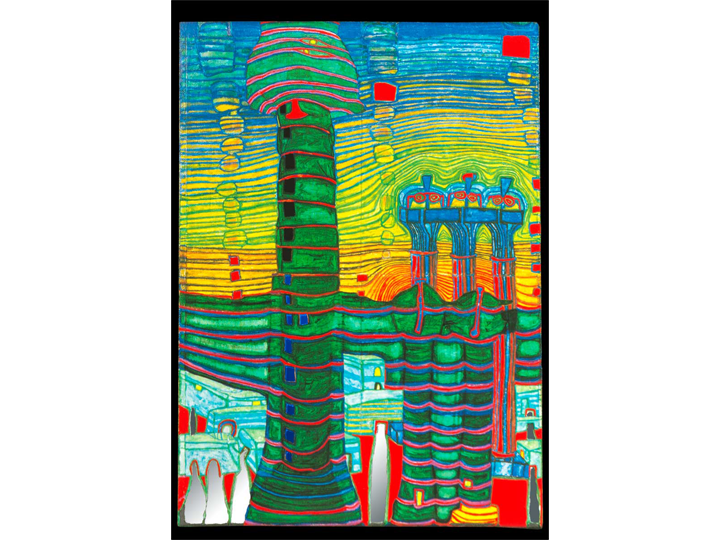 2026 July Sale - End Of Greece (585) - Hundertwasser Art Card Was $4.50 Now $2.25