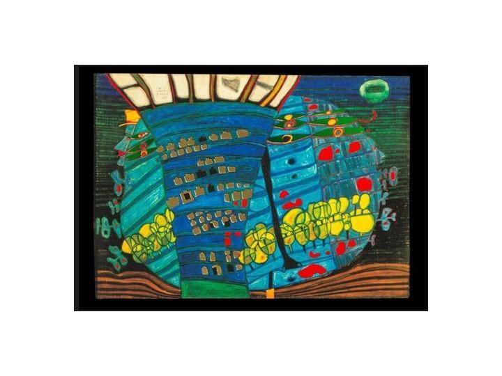 Hundertwasser Art Card (650) The Blue Moon