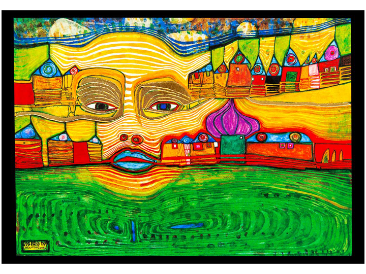 Irinaland (691) - Hundertwasser Art Card