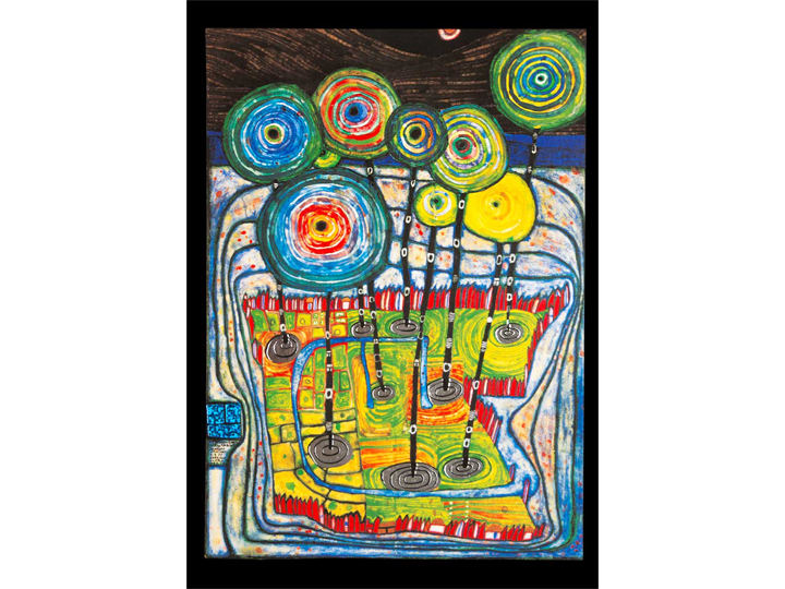 Jardin Park (775) - Hundertwasser Art Card