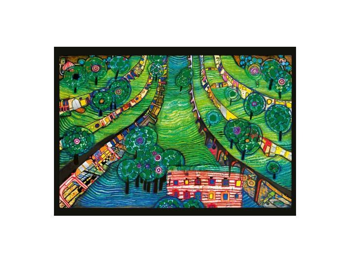 Hundertwasser Art Card (781) Green Town