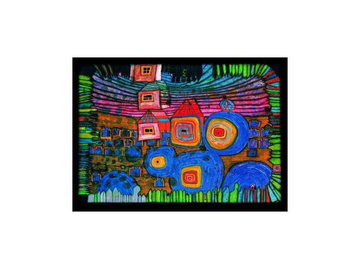 Hundertwasser Art Card (810) The Windows are Going Home